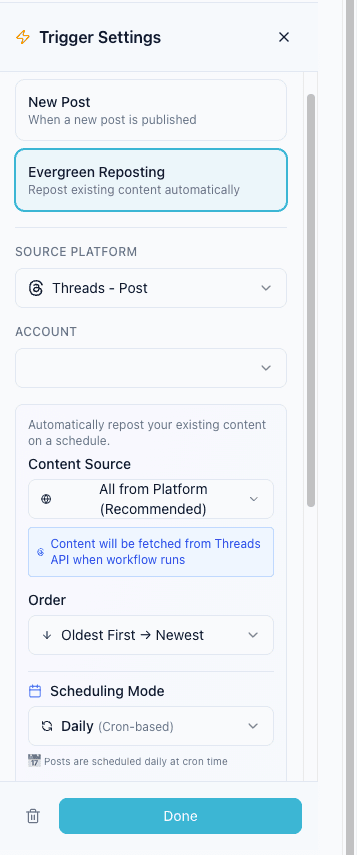 Social Media Workflow Builder overview